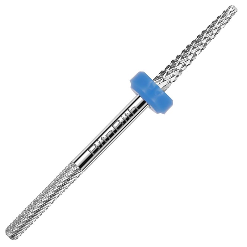 BitnBith Nail Drill Bit Double Heads Cuticle Nail Drill Bit 3/32" Professional Tungsten Carbide Nail Bit,Safety for Nail Prepare,Dead Skin Cleaner,Manicure Pedicure Nail Supplies Home Salon,Medium - Image 1